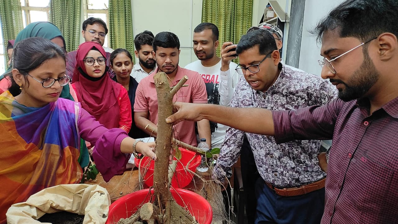 Hand’s on practice of Bonsai preparation